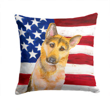 Load image into Gallery viewer, German Shepherd #2 Patriotic Throw Pillow - 14x14 Decorative Pillow – Art for Your Home &amp; Patio BB9711PW1414