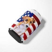 Load image into Gallery viewer, Jack Russell Terrier #2 Patriotic Can or Bottle Hugger BB9713CC