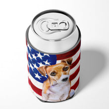 Load image into Gallery viewer, Jack Russell Terrier #2 Patriotic Can or Bottle Hugger BB9713CC
