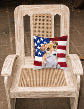 Load image into Gallery viewer, Jack Russell Terrier #2 Patriotic Fabric Decorative Pillow BB9713PW1818
