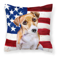 Load image into Gallery viewer, Jack Russell Terrier #2 Patriotic Fabric Decorative Pillow BB9713PW1818