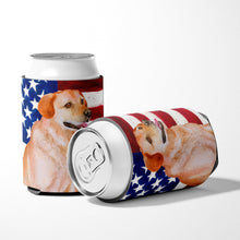 Load image into Gallery viewer, Labrador Retriever Patriotic Can or Bottle Hugger BB9714CC