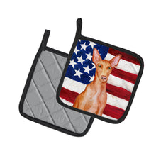 Load image into Gallery viewer, Pharaoh Hound Patriotic Pot Holders - Set of 2 - Heat-Resistant Kitchen Essentials BB9715PTHD