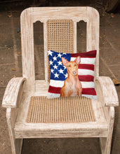Load image into Gallery viewer, Pharaoh Hound Patriotic Fabric Decorative Pillow BB9715PW1818
