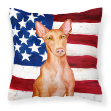 Load image into Gallery viewer, Pharaoh Hound Patriotic Fabric Decorative Pillow BB9715PW1818