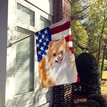 Load image into Gallery viewer, Pomeranian #2 Patriotic Flag Canvas House Size BB9716CHF
