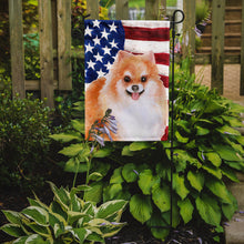 Load image into Gallery viewer, Pomeranian #2 Patriotic Garden Flag - Outdoor Decorative Yard Flag BB9716GF