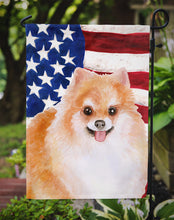 Load image into Gallery viewer, Pomeranian #2 Patriotic Garden Flag - Outdoor Decorative Yard Flag BB9716GF