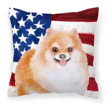 Load image into Gallery viewer, Pomeranian #2 Patriotic Fabric Decorative Pillow BB9716PW1818