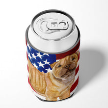 Load image into Gallery viewer, Shar Pei Puppy Patriotic Can or Bottle Hugger BB9719CC
