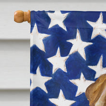 Load image into Gallery viewer, Shar Pei Puppy Patriotic Flag Canvas House Size BB9719CHF