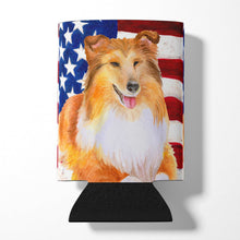 Load image into Gallery viewer, Sheltie Patriotic Can or Bottle Hugger BB9720CC