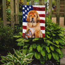Load image into Gallery viewer, Tibetan Mastiff Patriotic Garden Flag - Outdoor Decorative Yard Flag BB9721GF