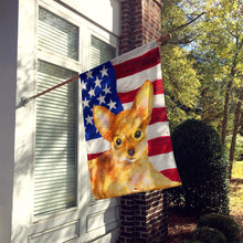 Load image into Gallery viewer, Toy Terrier Patriotic Flag Canvas House Size BB9722CHF