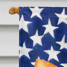 Load image into Gallery viewer, Toy Terrier Patriotic Flag Canvas House Size BB9722CHF