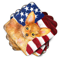 Load image into Gallery viewer, Toy Terrier Patriotic Foam Coaster  BB9722FC