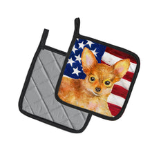 Load image into Gallery viewer, Toy Terrier Patriotic Pot Holders - Set of 2 - Heat-Resistant Kitchen Essentials BB9722PTHD