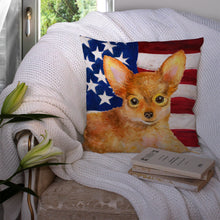 Load image into Gallery viewer, Toy Terrier Patriotic Throw Pillow - 14x14 Decorative Pillow – Art for Your Home &amp; Patio BB9722PW1414