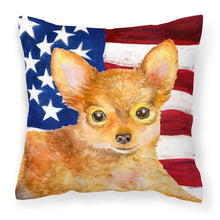 Load image into Gallery viewer, Toy Terrier Patriotic Fabric Decorative Pillow BB9722PW1818