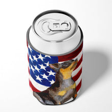 Load image into Gallery viewer, Miniature Pinscher #2 Patriotic Can or Bottle Hugger BB9724CC