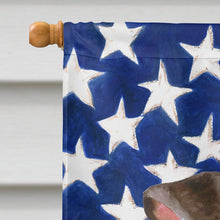 Load image into Gallery viewer, Miniature Pinscher #2 Patriotic Flag Canvas House Size BB9724CHF