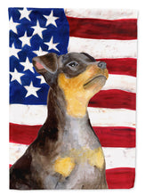 Load image into Gallery viewer, Miniature Pinscher #2 Patriotic Garden Flag - Outdoor Decorative Yard Flag BB9724GF