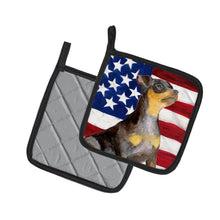 Load image into Gallery viewer, Miniature Pinscher #2 Patriotic Pot Holders - Set of 2 - Heat-Resistant Kitchen Essentials BB9724PTHD