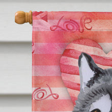 Load image into Gallery viewer, Alaskan Malamute Love Flag Canvas House Size BB9725CHF