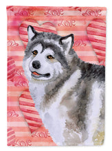 Load image into Gallery viewer, Alaskan Malamute Love Flag Canvas House Size BB9725CHF