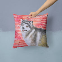 Load image into Gallery viewer, Alaskan Malamute Love Throw Pillow - 14x14 Decorative Pillow – Art for Your Home &amp; Patio BB9725PW1414