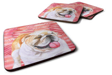 Load image into Gallery viewer, English Bulldog Love Foam Coaster  BB9726FC