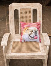 Load image into Gallery viewer, English Bulldog Love Fabric Decorative Pillow BB9726PW1818
