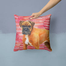 Load image into Gallery viewer, German Boxer Love Throw Pillow - 14x14 Decorative Pillow – Art for Your Home &amp; Patio BB9727PW1414