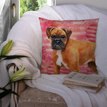 Load image into Gallery viewer, German Boxer Love Throw Pillow - 14x14 Decorative Pillow – Art for Your Home &amp; Patio BB9727PW1414
