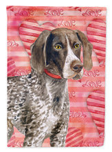 Load image into Gallery viewer, German Shorthaired Pointer Love Flag Canvas House Size BB9728CHF