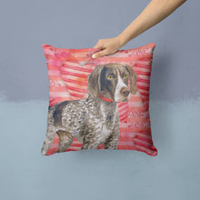 Load image into Gallery viewer, German Shorthaired Pointer Love Throw Pillow - 14x14 Decorative Pillow – Art for Your Home &amp; Patio BB9728PW1414