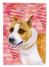 Load image into Gallery viewer, American Staffordshire Love Garden Flag - Outdoor Decorative Yard Flag BB9731GF