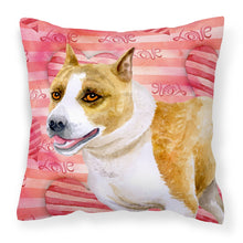 Load image into Gallery viewer, American Staffordshire Love Fabric Decorative Pillow BB9731PW1818