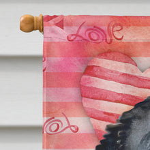 Load image into Gallery viewer, Bernese Mountain Dog Love Flag Canvas House Size BB9732CHF
