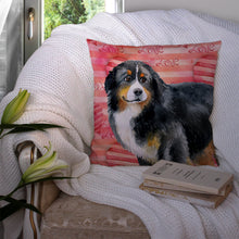 Load image into Gallery viewer, Bernese Mountain Dog Love Throw Pillow - 14x14 Decorative Pillow – Art for Your Home &amp; Patio BB9732PW1414
