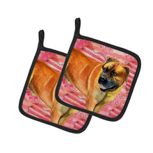 Load image into Gallery viewer, Boerboel Mastiff Love Pot Holders - Set of 2 - Heat-Resistant Kitchen Essentials BB9733PTHD