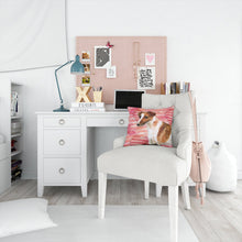 Load image into Gallery viewer, Smooth Fox Terrier Love Throw Pillow - 14x14 Decorative Pillow – Art for Your Home &amp; Patio BB9734PW1414