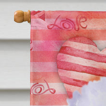 Load image into Gallery viewer, Bichon Frise Love Flag Canvas House Size BB9735CHF