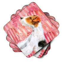 Load image into Gallery viewer, Fox Terrier Love Foam Coaster  BB9737FC