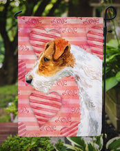 Load image into Gallery viewer, Fox Terrier Love Garden Flag - Outdoor Decorative Yard Flag BB9737GF