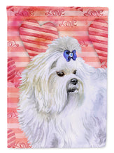 Load image into Gallery viewer, Maltese Love Flag Canvas House Size BB9738CHF