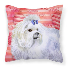 Load image into Gallery viewer, Maltese Love Fabric Decorative Pillow BB9738PW1818