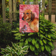 Load image into Gallery viewer, Dachshund Love Garden Flag - Outdoor Decorative Yard Flag BB9739GF