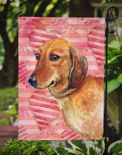 Load image into Gallery viewer, Dachshund Love Garden Flag - Outdoor Decorative Yard Flag BB9739GF