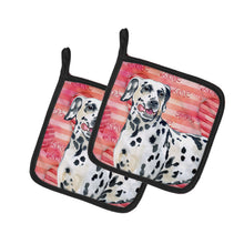 Load image into Gallery viewer, Dalmatian Love Pot Holders - Set of 2 - Heat-Resistant Kitchen Essentials BB9740PTHD